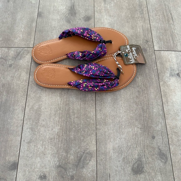New Matilda Jane Women’s Sandals ‘Toes In the sand’ Flip Flops size 7 - Picture 3 of 12